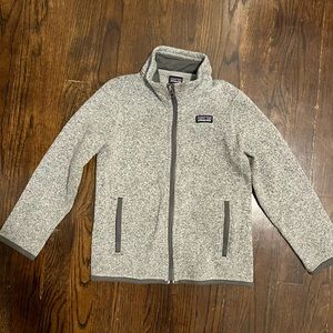 Kids Patagonia Better Sweater Jacket; grey, size XS (5-6 years old)